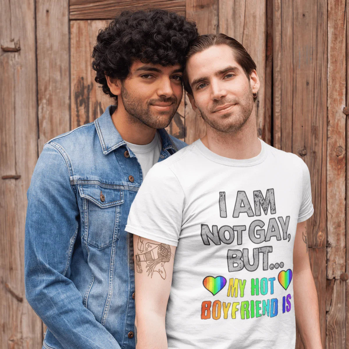 Sassy LGBTQ T-Shirt – “I’m Not Gay, But My Boyfriend Is” Pride Tee - Tees4Gays
