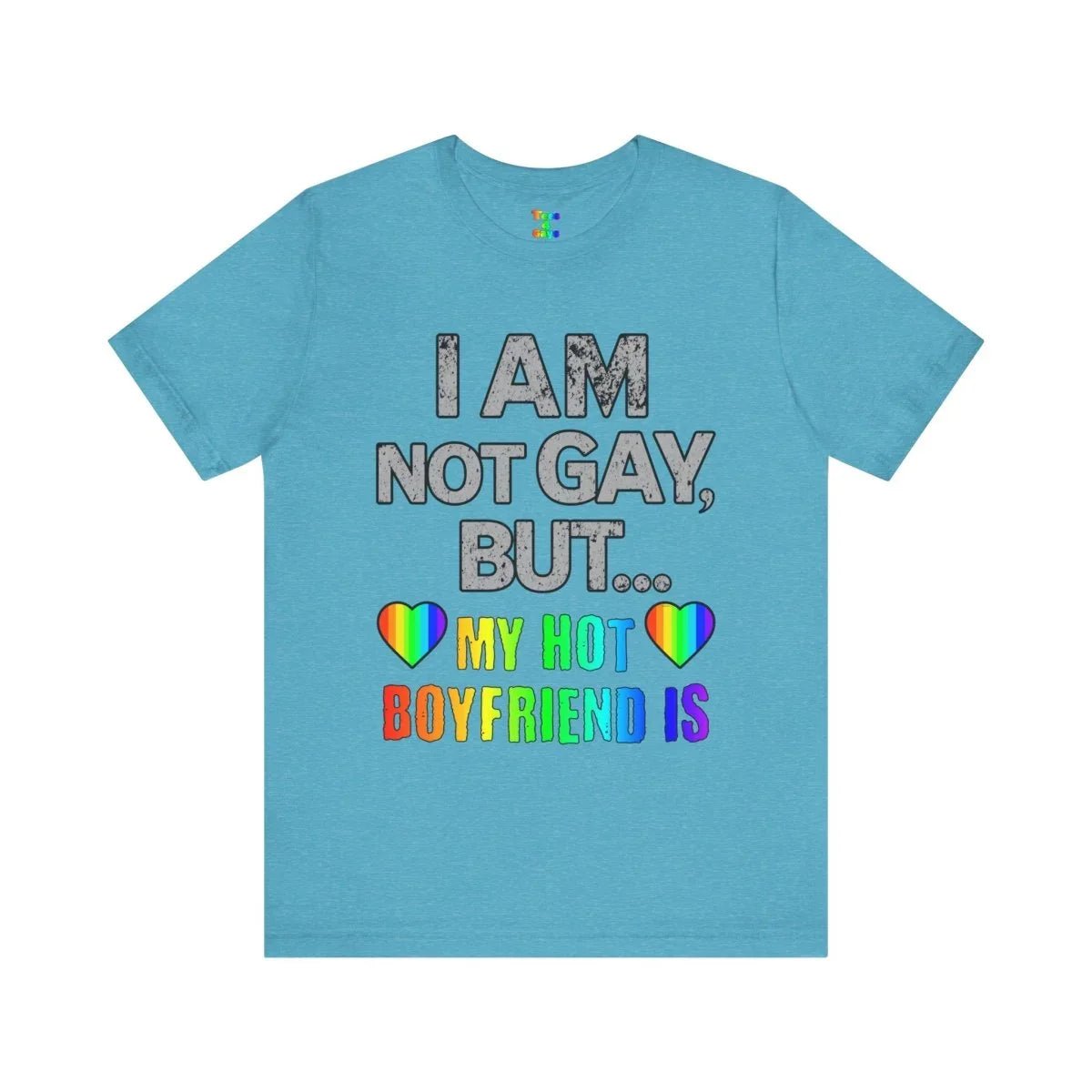 Sassy LGBTQ T-Shirt – “I’m Not Gay, But My Boyfriend Is” Pride Tee - Tees4Gays