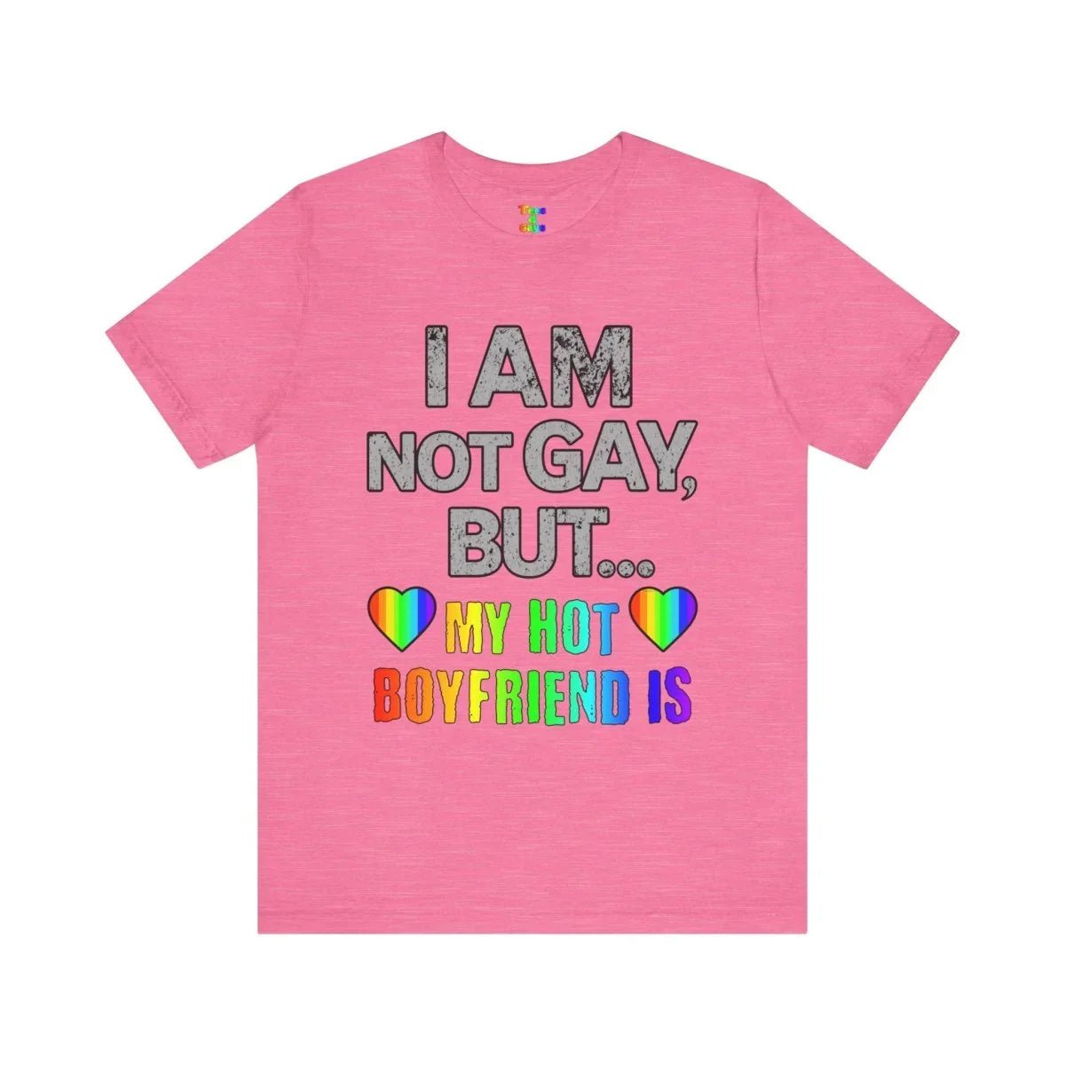 Sassy LGBTQ T-Shirt – “I’m Not Gay, But My Boyfriend Is” Pride Tee - Tees4Gays