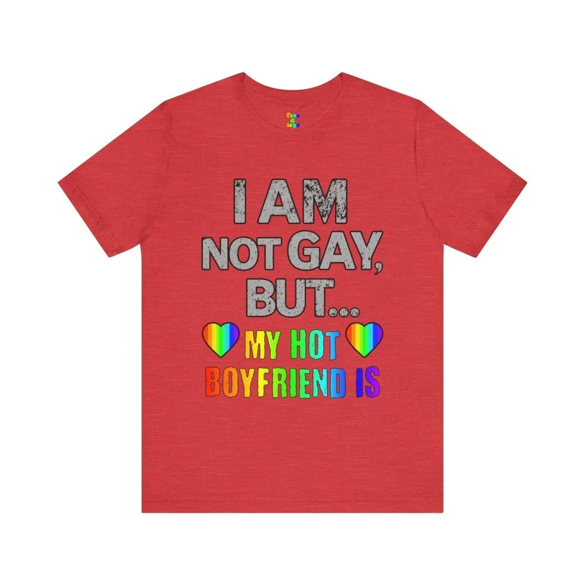 Sassy LGBTQ T-Shirt – “I’m Not Gay, But My Boyfriend Is” Pride Tee - Tees4Gays